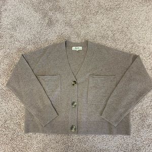 Madewell Cashmere Upton Cardigan Sweater